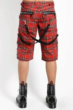 TRIPP NYC Tripp Punk Shorts [Red Plaid] -AKUMU INK shop IS3095P REDPLD B 1000x c5a6d85e d059 4315 99ab 07c562326a42