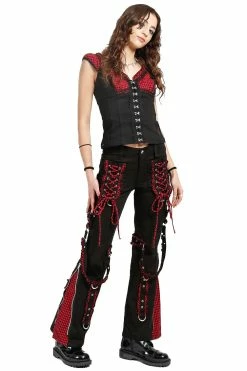 Tripp NYC Bo Peep Dark Street Pants [BLACK/RED] -AKUMU INK shop IS4599 BLKRED FULL 1000x 6e5cd110 250c 41d5 8587 cc046f0d681a