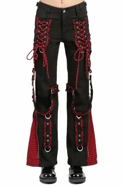 Tripp NYC Bo Peep Dark Street Pants [BLACK/RED]