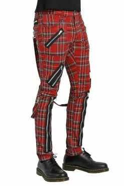 TRIPP NYC Tripp Mens Punk Bondage Pants [Red Plaid] -AKUMU INK shop IS674MP REDPLD S 1622x 77b015de 3080 47b7 b9d3 6580ef84f510