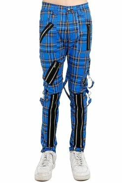 TRIPP NYC Tripp Punk Bondage Pants [Blue Plaid]