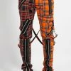 Tripp NYC Madness Pants [Black/Orange Plaid] -AKUMU INK shop IS675MP BLACKORANGEPLD F 1000x 1da821f6 dbb8 4c20 921b cfb91d3cd5dc