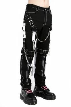 TRIPP NYC Tripp Raider Pants [Black/White] -AKUMU INK shop IS7065M BLACKWHITE S