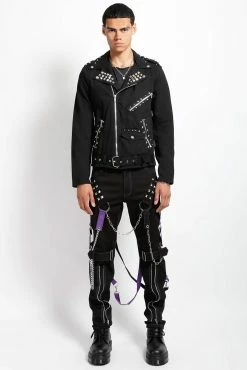 Tripp NYC Raider Pants [Black/Purple] -AKUMU INK shop IS7065M BLKPURPLE FULL 1000xcopy