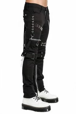 TRIPP NYC Tripp Studded Bondage Pants [Black] -AKUMU INK shop IS7329M BLK S 2