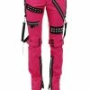 TRIPP NYC Tripp Studded Bondage Pants [Pink] -AKUMU INK shop IS7329M PINK F 1000x e2fdfc33 ff0d 49a9 b2bd e714f2753c6c