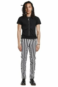 Tripp NYC Medium Stripe Rocker Jeans [Black/White] -AKUMU INK shop IS7374P MD FL 1000x 3340b33d 8d84 4843 85a1 ab9a197c3885