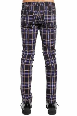 TRIPP NYC Tripp Rocker Jeans [Purple Plaid] -AKUMU INK shop IS7374P PRP B