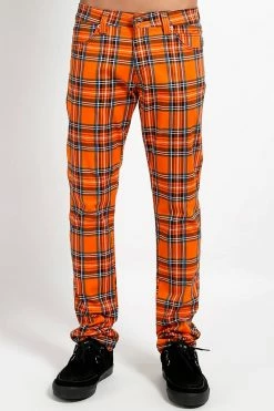 Tripp NYC Rocker Jeans [Orange Plaid]