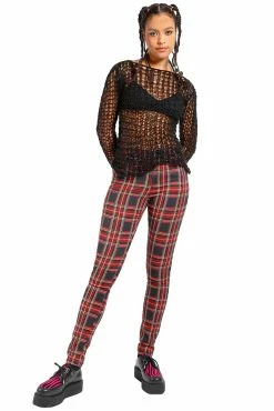 Tripp NYC High Waist T-Back Jean [Black Plaid] -AKUMU INK shop IS9260P BLKPLD FULL 1000x 376c539f e868 4305 a210 e4b1f7624f3b