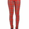 Tripp NYC High Waist T-Back Jeans [RED PLAID] -AKUMU INK shop IS9260P REDPLD F a64b00be 0ff4 4 1