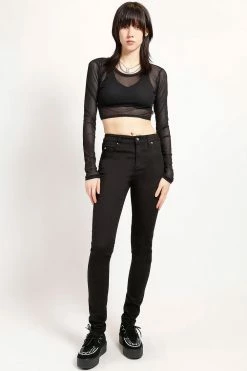 Tripp NYC High Waist T-Back Jeans [BLACK] -AKUMU INK shop IS9260 BLK FULL NEW 1000x 1560789e 72b6 4303 b8aa 6133befd6318
