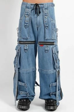 Tripp NYC Denim X Strap Pants [Light Blue]