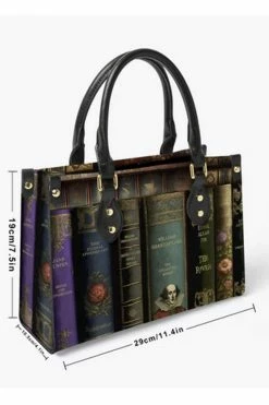 Gallery Serpentine Vintage Library Books Tote Bag - Librarian Purse 9 Gallery Serpentine Vintage Library Books Tote Bag - Librarian Purse -AKUMU INK shop JPVBLT