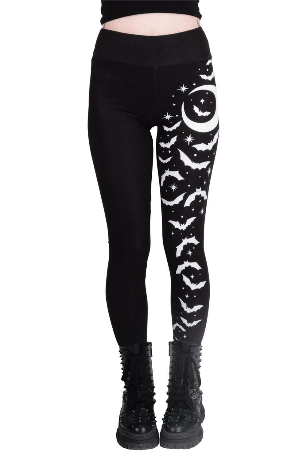 Too Fast Bats And Stars High Waist Leggings 5 Too Fast Bats And Stars High Waist Leggings - Image 3
