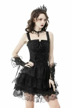 DARK IN LOVE Rotting Ruffles Mini Skirt