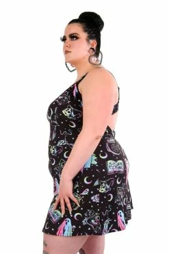 Too Fast OMG! Ghosts Skater Dress -AKUMU INK shop Kawaii Dress