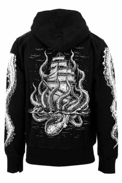 VampireFreaks Release The Kraken Hoodie [Zipper Or Pullover] -AKUMU INK shop Krakenzip