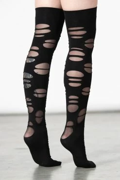 KILLSTAR Laceration Socks 9 KILLSTAR Laceration Socks -AKUMU INK shop LACERATION SOCKS W D x1600copy