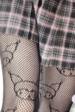 Tentacle Vomit Bad Bunny Fishnet Tights -AKUMU INK shop LLLLLAAAA