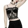 DEVIL FASHION Lore Lace Crop Top -AKUMU INK shop Lace Tank Top