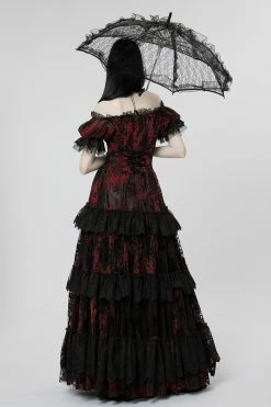 PUNK RAVE Pretty Dead Thing Lace Parasol -AKUMU INK shop Lace Umbrella