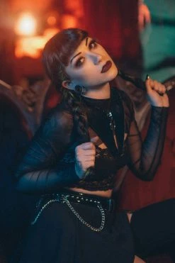 LIVELY GHOSTS Temptress Colllar -AKUMU INK shop Leather Necklace