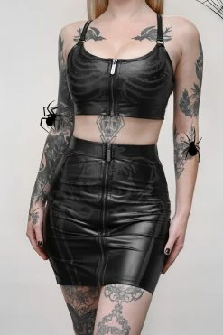 KILLSTAR Skella Top 11 KILLSTAR Skella Top -AKUMU INK shop Leather Outfit