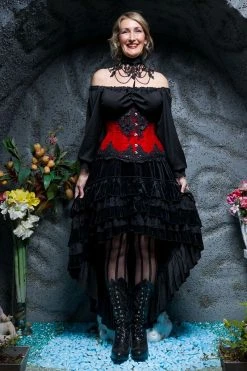 PUNK RAVE Velvet At Midnight - High-Low Skirt