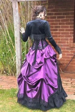 Gallery Serpentine Majestica Black Velvet Bolero Shrug -AKUMU INK shop LinnetFlorenciapandoraoverbustamethystcorsetbustlegownset3 3bf61c09 f17c 4233 89c1 5180ced788e4