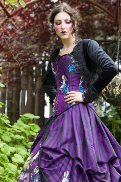 Gallery Serpentine Gothic Alice In Wonderland Victorian Corset Gown -AKUMU INK shop LinnetGothicAliceinWonderlandVictorianCorsetGown