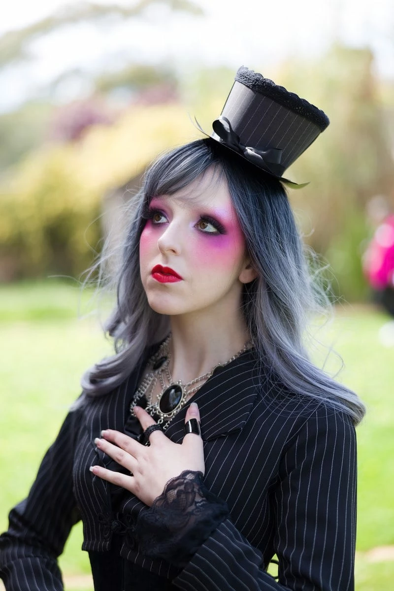 Gallery Serpentine Pinstripe Victorian Wedding Dress 11 Gallery Serpentine Pinstripe Victorian Wedding Dress - Image 9