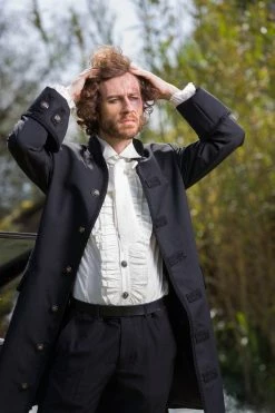 Gallery Serpentine Classic Frock Coat, Custom Sized, Australian Made -AKUMU INK shop LinnetSeatonClassicFrockCoat4