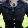Gallery Serpentine The Lilly In Black Velvet- Shortened Torso Underbust Victorian -AKUMU INK shop LinnetblackvelvetLilly3