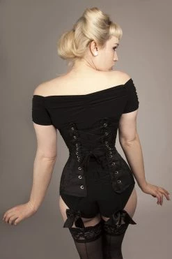 Gallery Serpentine Corsetry Lola Longline Corset, Custom Sized -AKUMU INK shop Lolabackmagdalena
