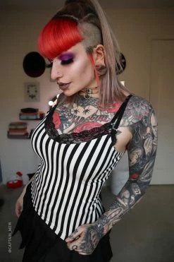 FOREST INK Lydia Lace Cami Top -AKUMU INK shop Lydia Deetz Shirt