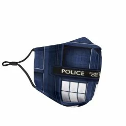 Gallery Serpentine Tardis Dr Who - Eco Washable Face Mask -AKUMU INK shop MA75
