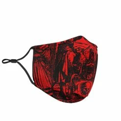 Gallery Serpentine Dance Of Death Red- Men's Washable Face Mask -AKUMU INK shop MA766