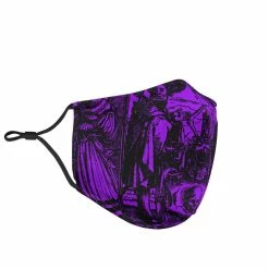 Gallery Serpentine Dance Of Death Purple- Men's Washable Face Mask -AKUMU INK shop MA775