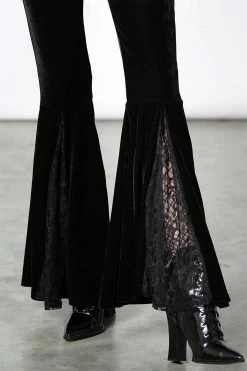 KILLSTAR Marisol Velvet Bell Bottoms -AKUMU INK shop MARISOL VELVET BELL BOTTOMS W C x1600copy