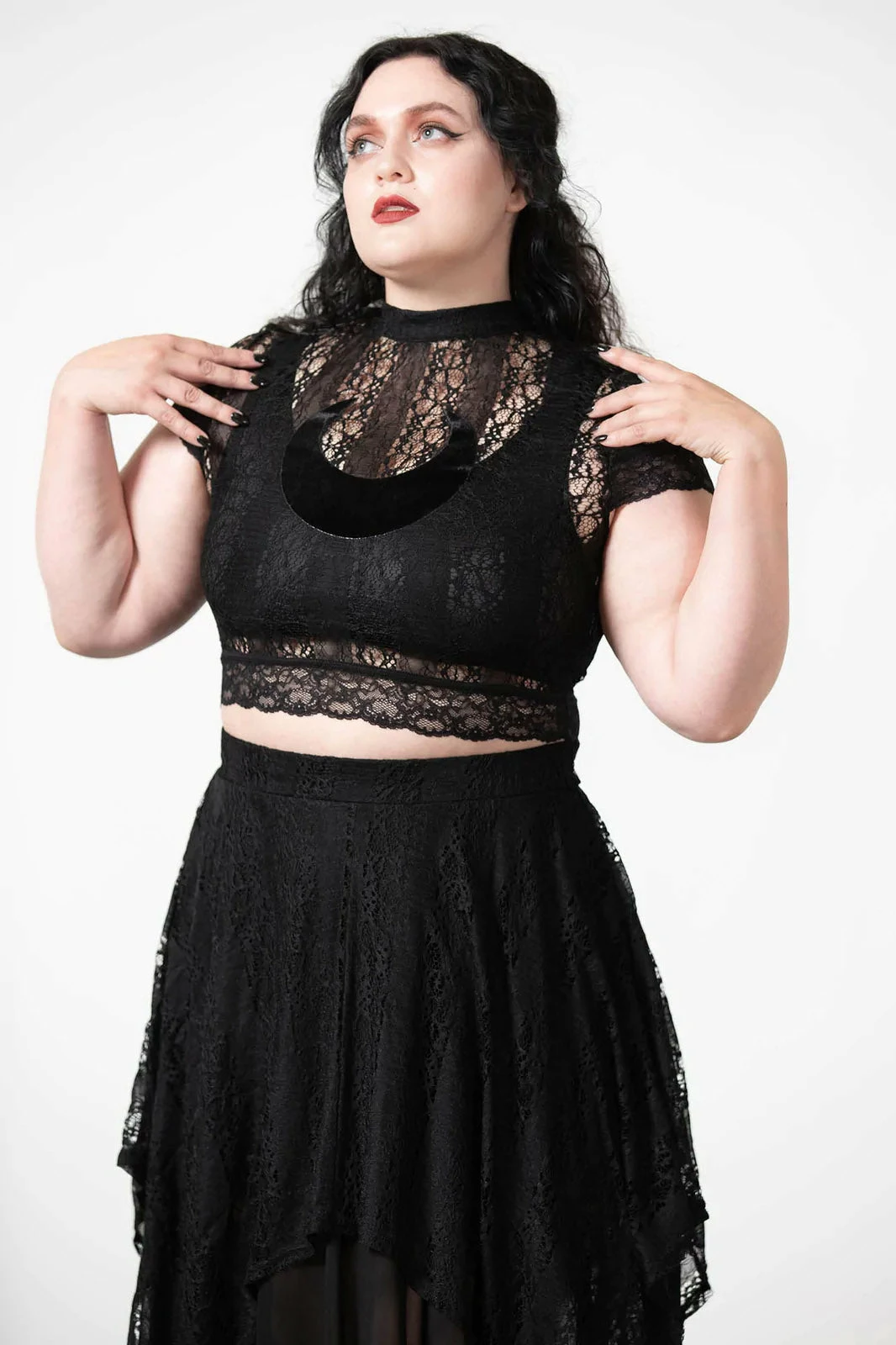 KILLSTAR Moon Rays Lace Crop Top 4 KILLSTAR Moon Rays Lace Crop Top - Image 2