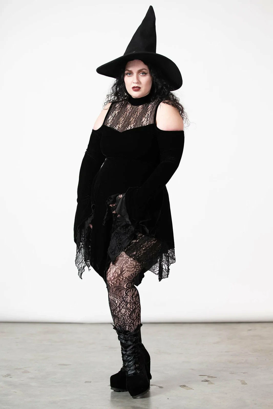 KILLSTAR Moonstera Velvet Dress 4 KILLSTAR Moonstera Velvet Dress - Image 2