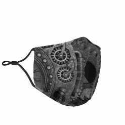 Gallery Serpentine Grey Steampunk - Men's Washable Face Mask -AKUMU INK shop MS84steampunkgreymask5 8513ba9a 2ab8 48dc aeaa 0bf794133d82
