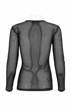 DEVIL FASHION Morbidity Mesh Top [UNISEX] -AKUMU INK shop Mall Goth Fishnet Top