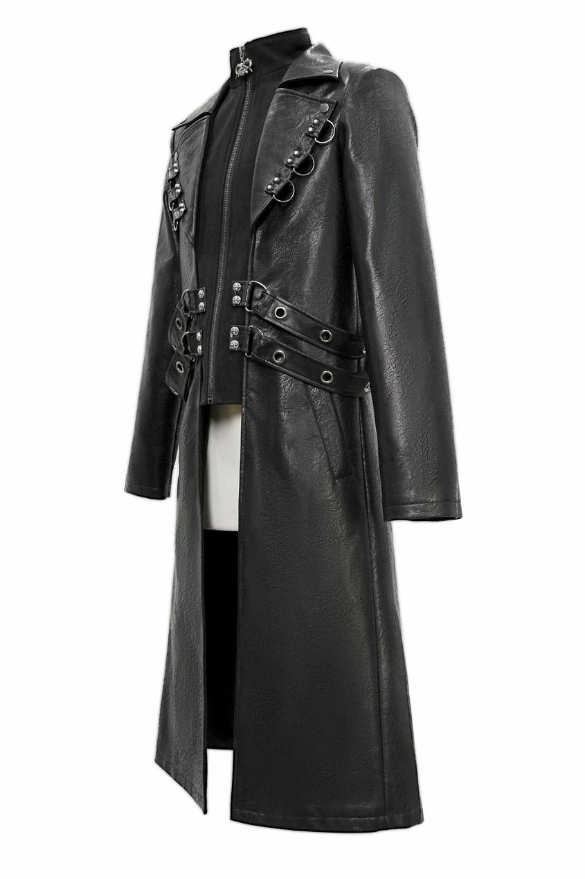 DEVIL FASHION General Death Military Goth Trench Coat 9 DEVIL FASHION General Death Military Goth Trench Coat - Image 7