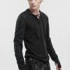DEVIL FASHION Grim Death Hooded Top 2 DEVIL FASHION Grim Death Hooded Top -AKUMU INK shop Mens Goth Shirt