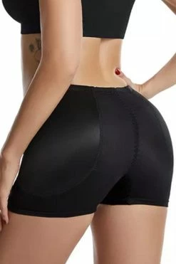 Gallery Serpentine Hip & Booty Enhancing & Stomach Control Shorts, Black