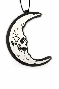 Kreepsville Skull Crescent Moon Air Freshener [Glows In The Dark]
