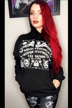 VampireFreaks Purranormal Spirit Board Hoodie [Zipper Or Pullover] -AKUMU INK shop Occult Pullover Hoodie