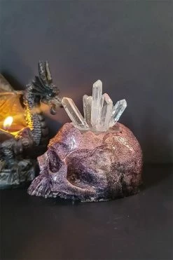 Curio Resins Skull Ring Holder [HOLOGRAPHIC PINK] -AKUMU INK shop Occult Ring Holder